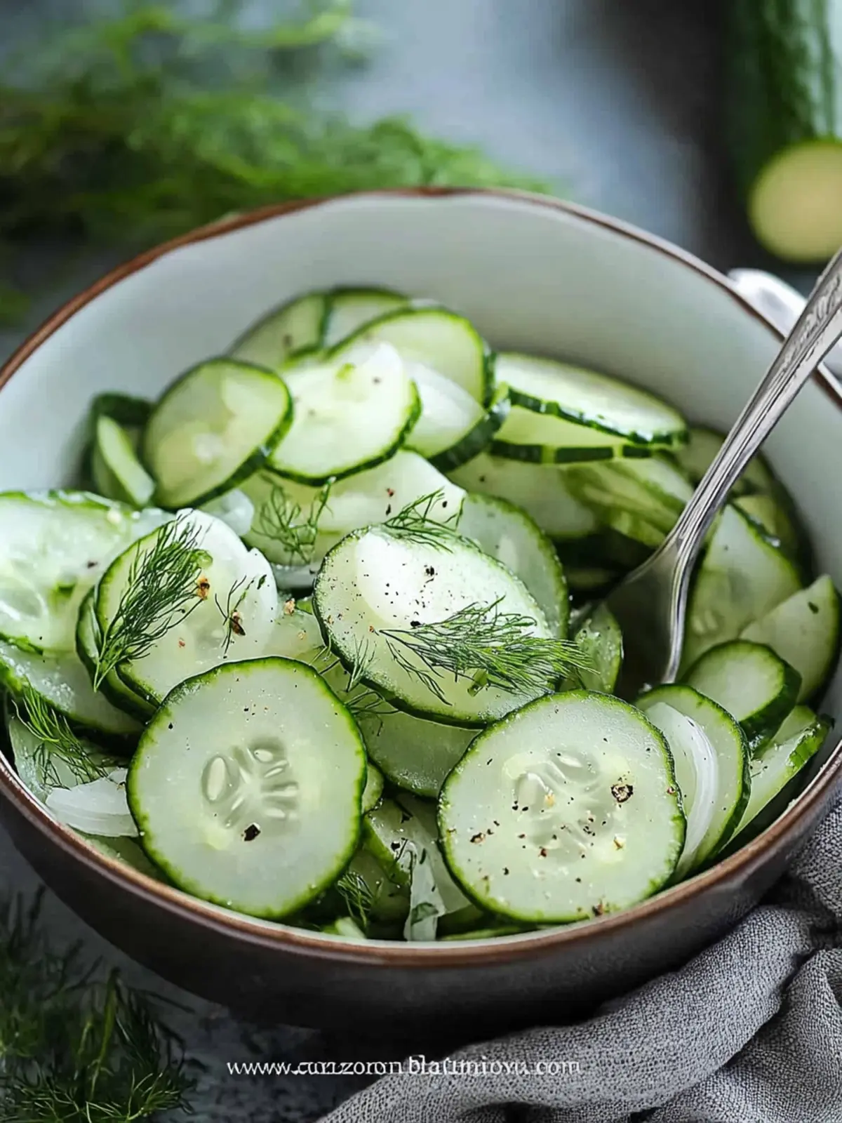 Refreshing Cucumber Onion Salad for a Cool Summer Treat 2 Cucumber Onion Salad