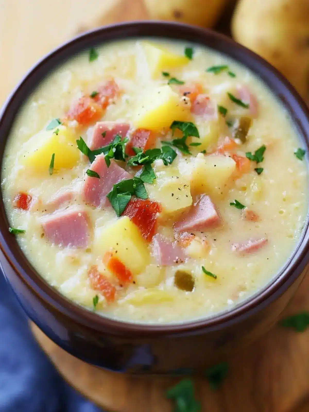 Hearty Creamy Ham and Potato Soup for Cozy Nights 4 Creamy Ham and Potato Soup