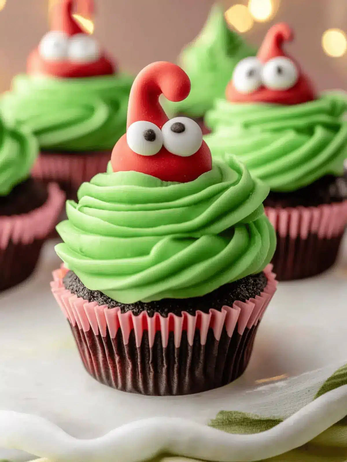 How to Make Easy Grinch Cupcakes for Festive Fun 4 How to Make Easy Grinch Cupcakes