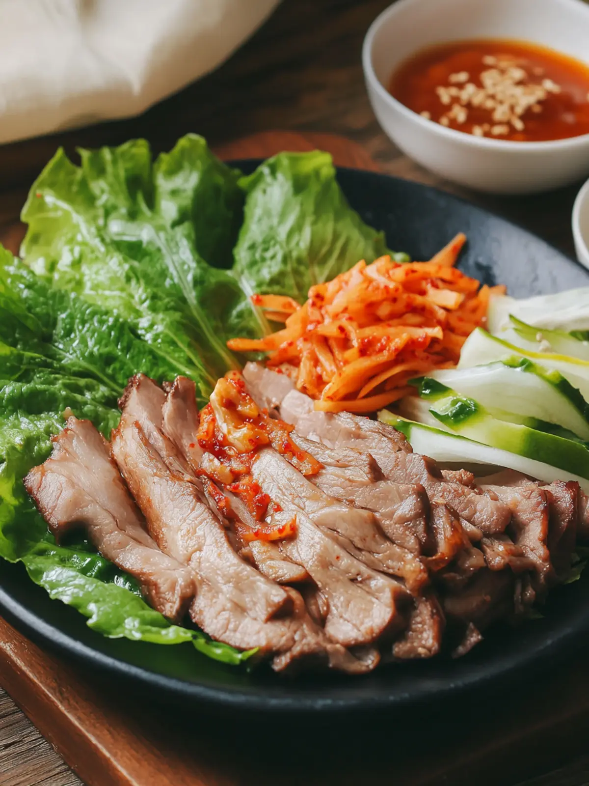 Delicious Korean Bossam: Perfect Boiled Pork Wraps for Sharing 3 Korean Bossam (Boiled Pork Wraps)