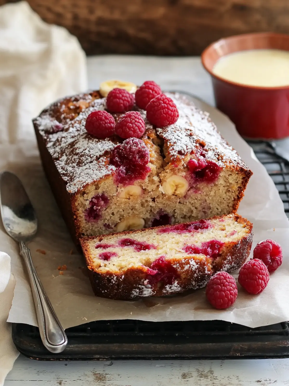 Irresistibly Moist Banana Raspberry And Coconut Bread Delight 2 Banana Raspberry And Coconut Bread