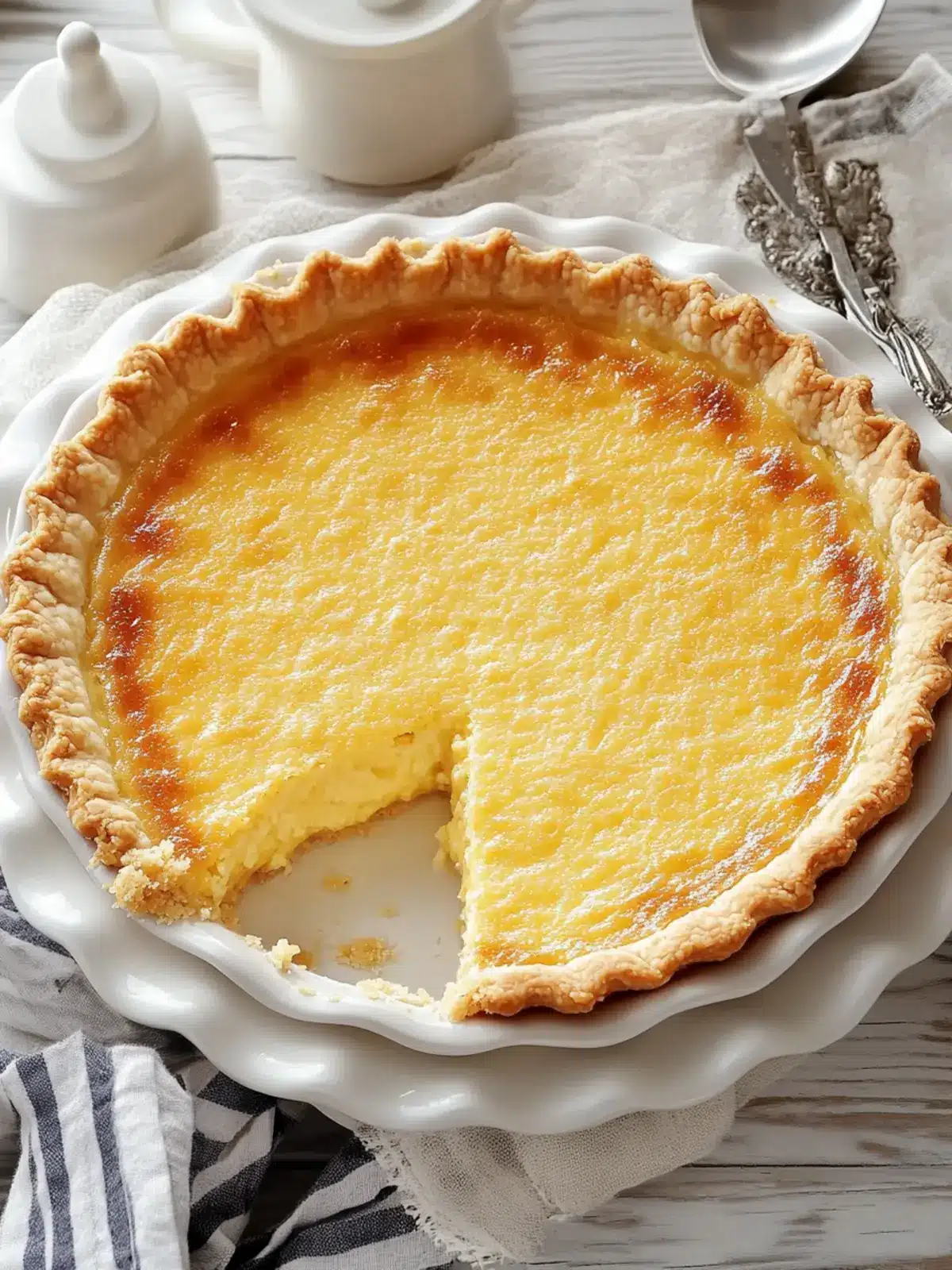 Perfectly Sweet Chess Pie: Easy Custard Pie with Cornmeal Magic 3 Chess Pie (Custard Pie with Cornmeal)