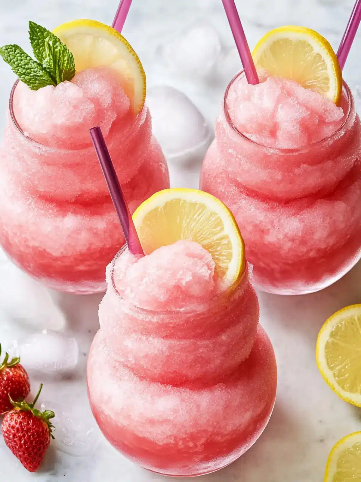 Cool & Creamy Spiked Pink Lemonade Slushies for Summer Fun 4 Spiked Pink Lemonade Slushies