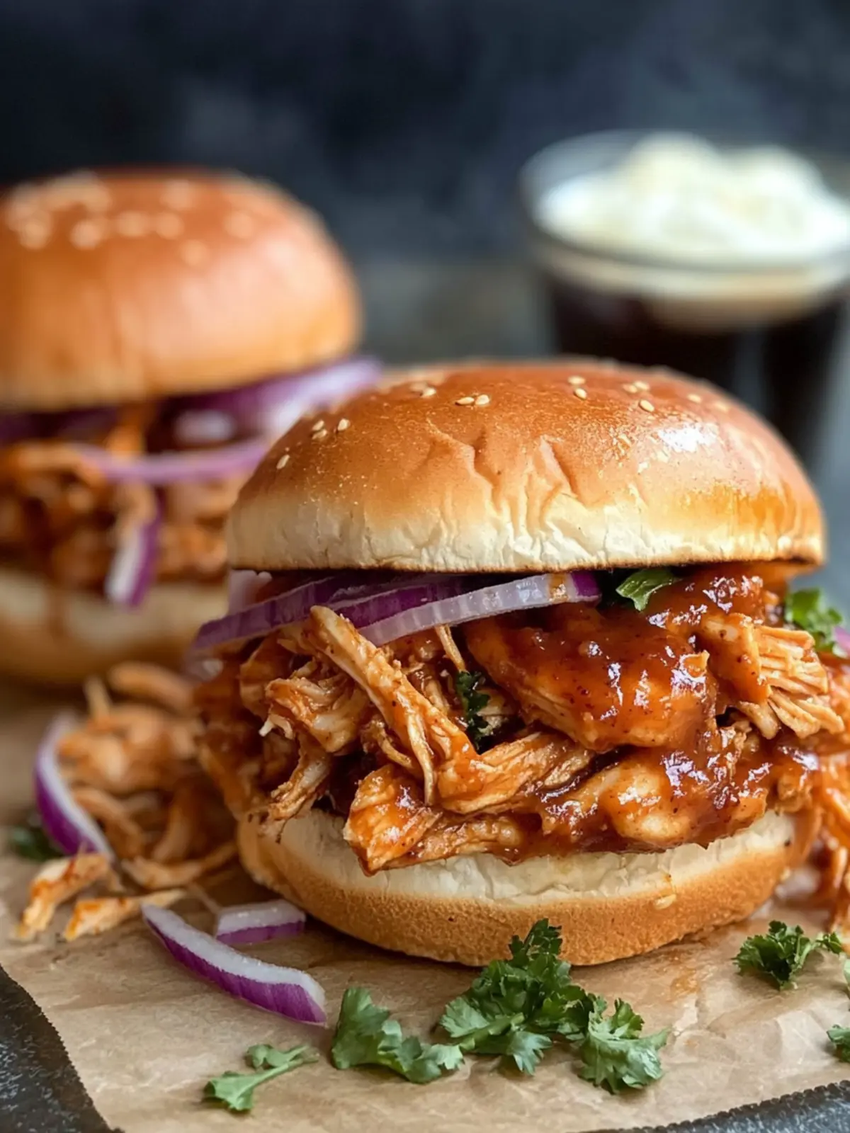 Zesty Slow Cooker BBQ Chicken Sandwiches for Easy Family Feasts 3 Zesty Slow Cooker BBQ Chicken Sandwiches