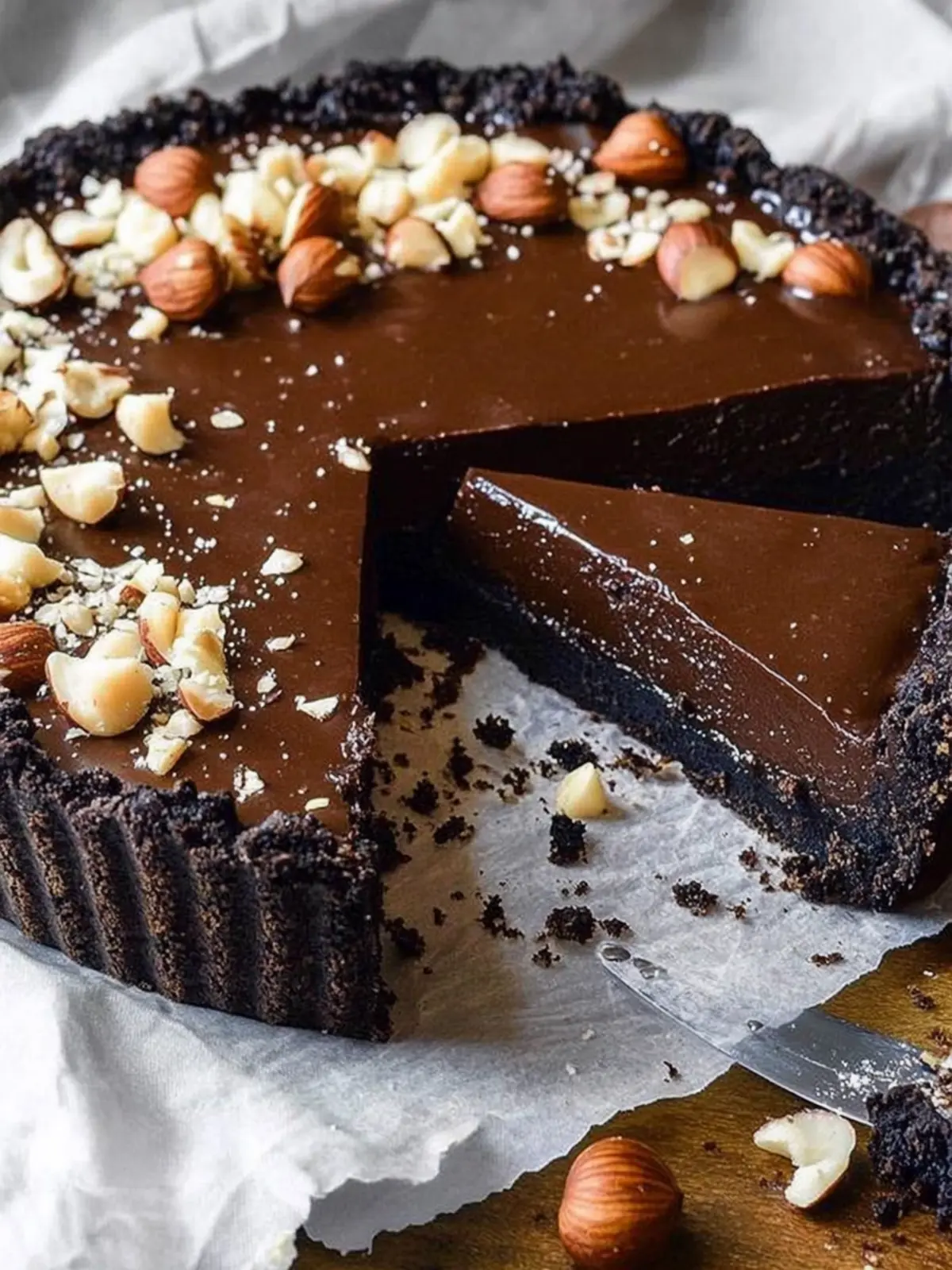 Irresistible Chocolate Hazelnut Tart That's Easy to Make 4 Chocolate Hazelnut Tart