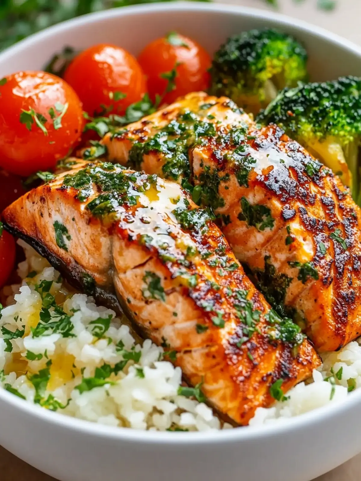 Savory Garlic Butter Salmon Bowl for Quick Healthy Dinners 3 Garlic Butter Salmon Bowl
