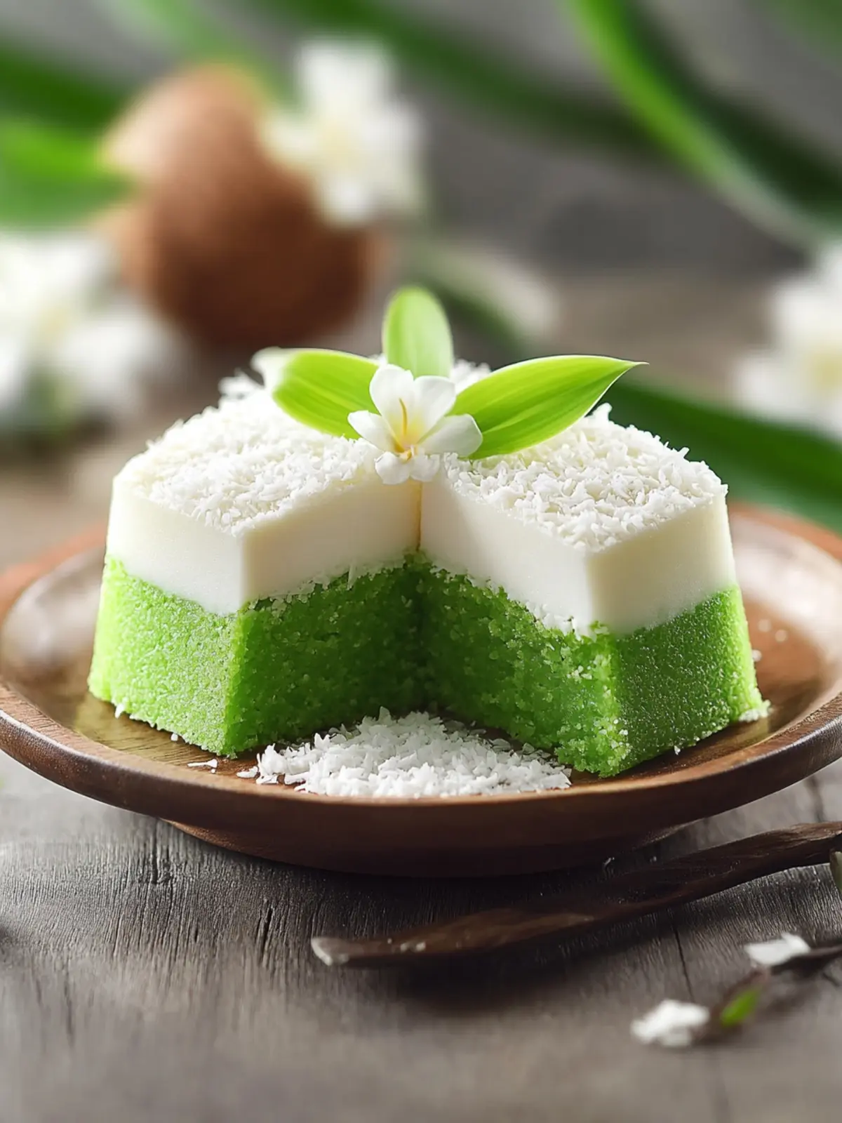 Dreamy Malaysian Kuih Talam: Your New Favorite Coconut Cake 4 Malaysian Kuih Talam (Pandan Coconut Cake)