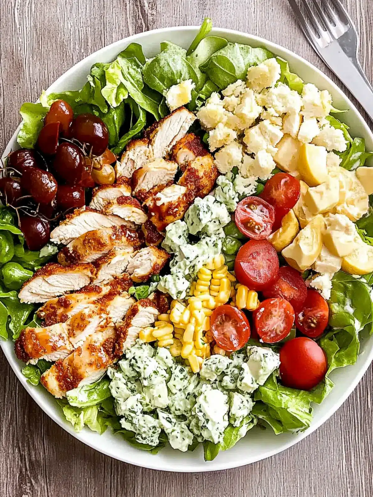 Fried Chicken Cobb Salad: A High-Protein Flavor Explosion 2 Fried Chicken Cobb Salad