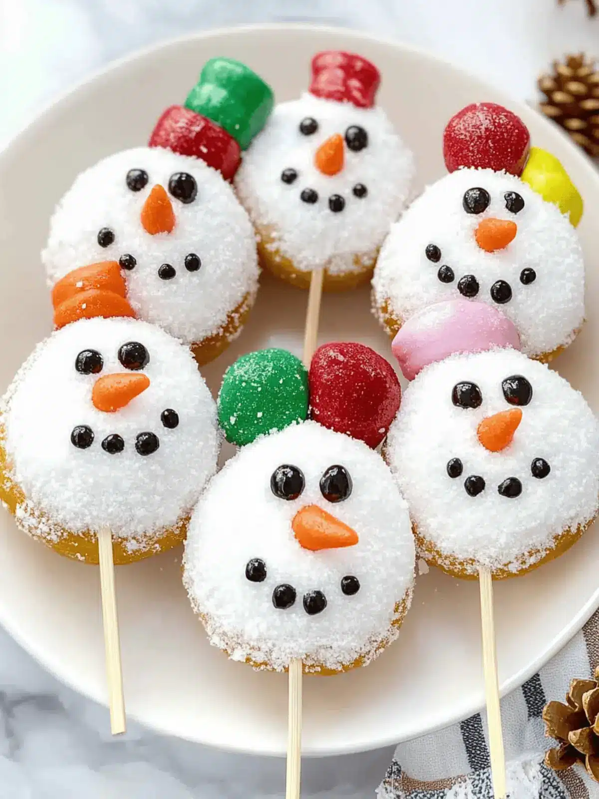These Easy Adorable Snowman Donuts Are A Festive Treat Delight 2 These Easy Adorable Snowman Donuts Are A Festive Treat