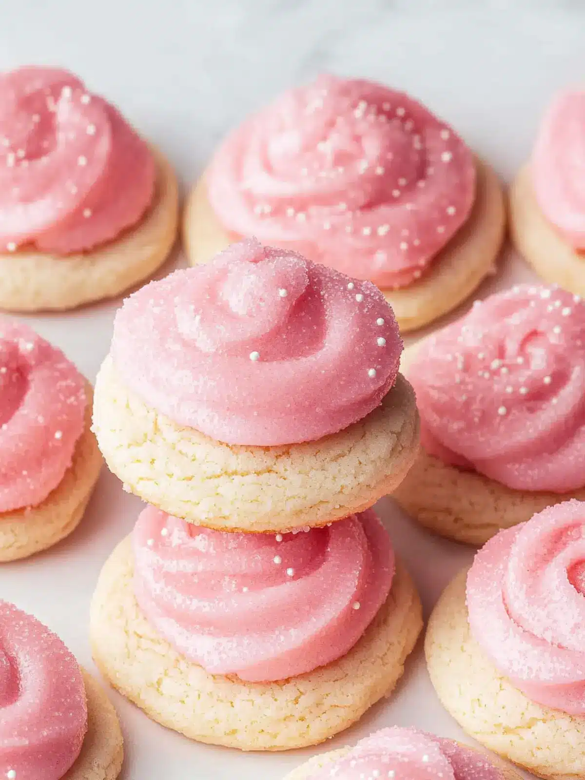 Pink Sugar Cookies: Soft, Delicious, and So Easy to Make 2 Pink Sugar Cookies