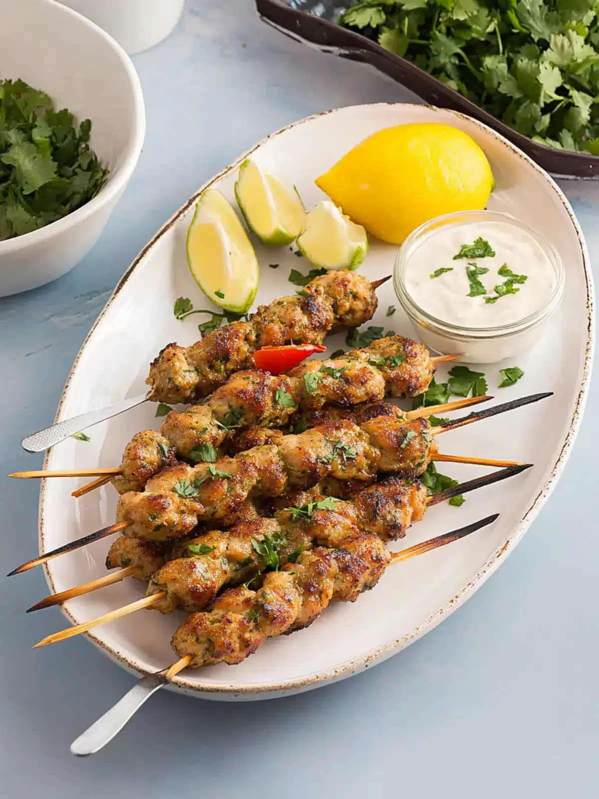 The Best Middle Eastern Grilled Chicken Kofta Kebab Recipe 2 The best Middle Eastern grilled chicken kofta kebab