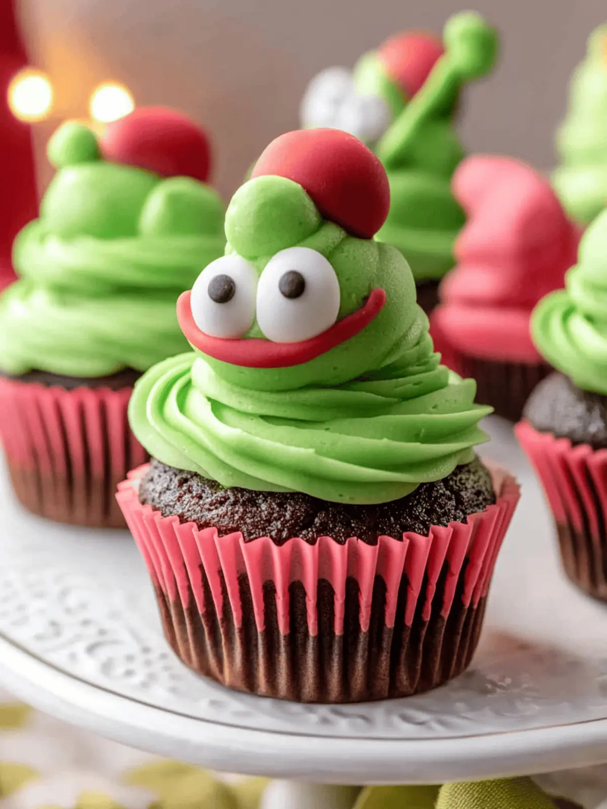 How to Make Easy Grinch Cupcakes for Festive Fun 2 How to Make Easy Grinch Cupcakes
