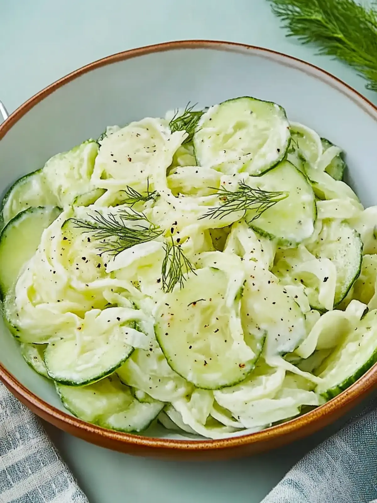 Dad's Creamy Cucumber Salad: A Fresh Family Favorite 3 Dad's Creamy Cucumber Salad