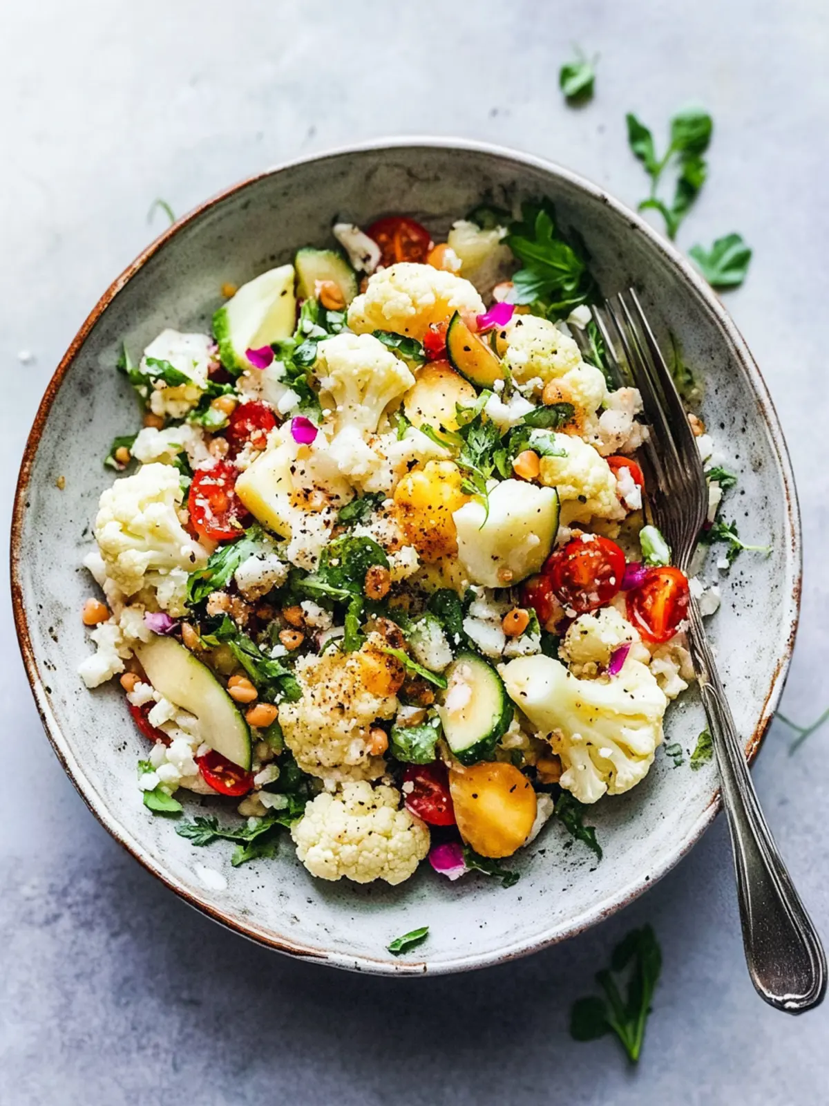 Spring Detox Cauliflower Salad: Crisp, Fresh, and Vegan Delight 2 Spring Detox Cauliflower Salad