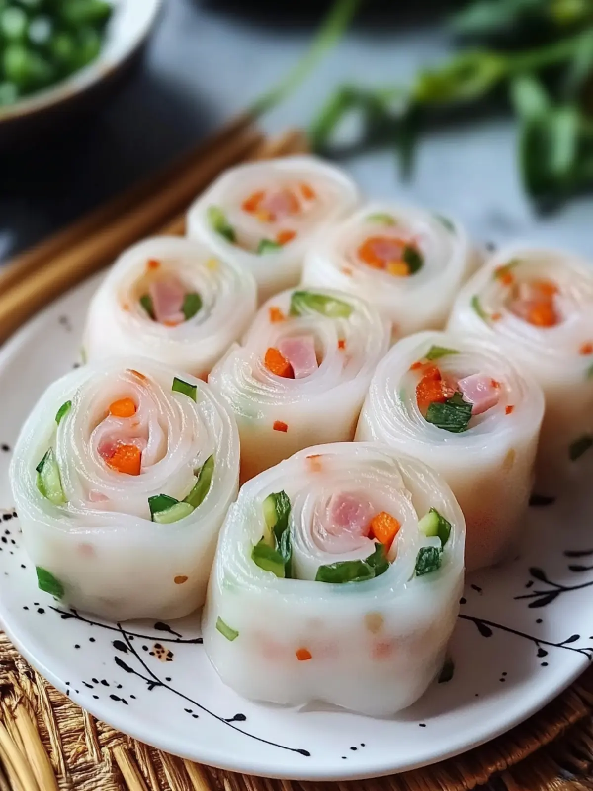 Irresistibly Soft Chinese Flower Rolls with Scallions and Ham Awaits 3 Irresistibly Soft Chinese Flower Rolls with Scallions and Ham
