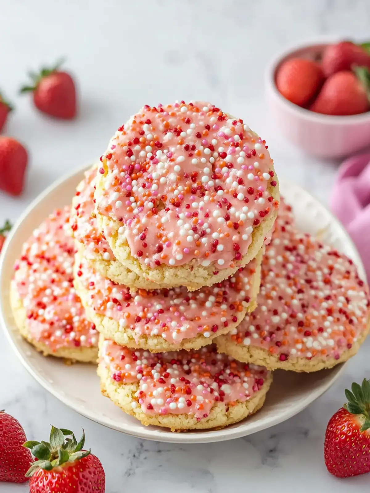 Delicious Strawberry Cake Mix Cookies You ll Love to Bake 3 Strawberry Cake Mix Cookies