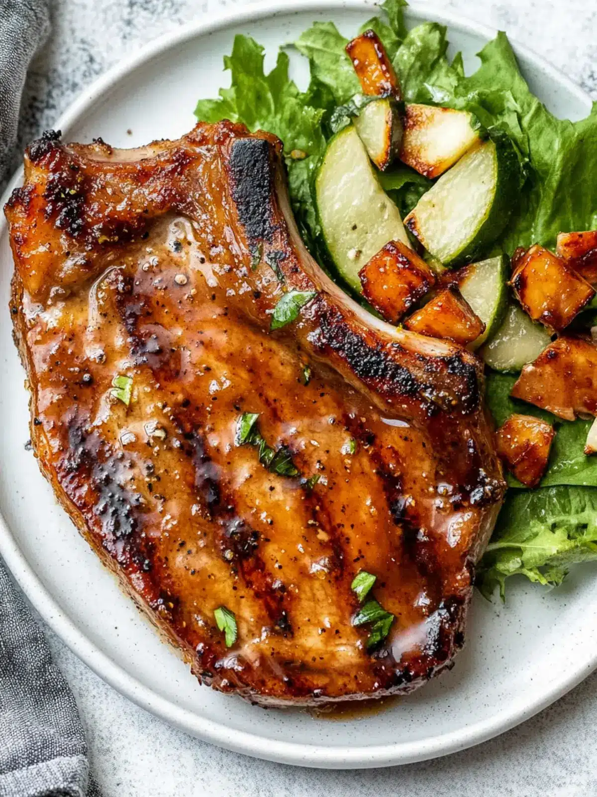 Honey Mustard Pork Chops with a Sweet Savory Twist 2 Honey Mustard Pork Chops