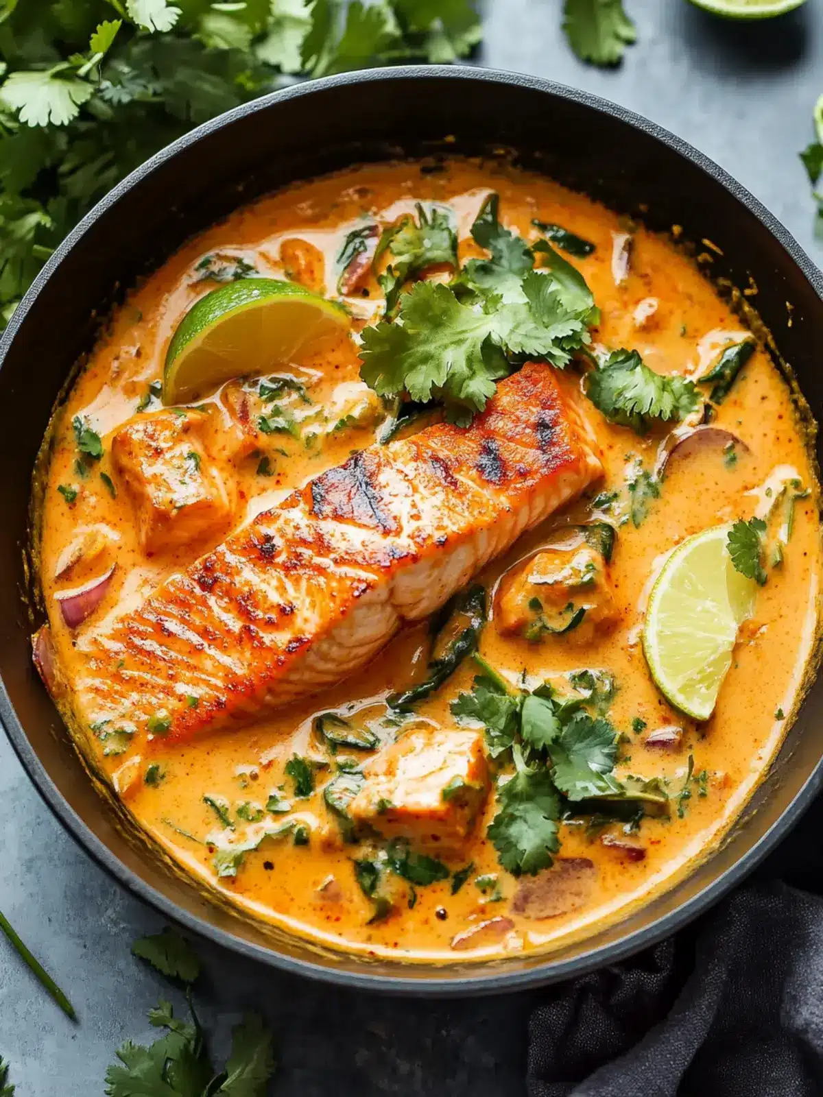 Savory Salmon Coconut Curry: A Thai-Inspired Delight 3 Salmon Coconut Curry (Thai Inspired)
