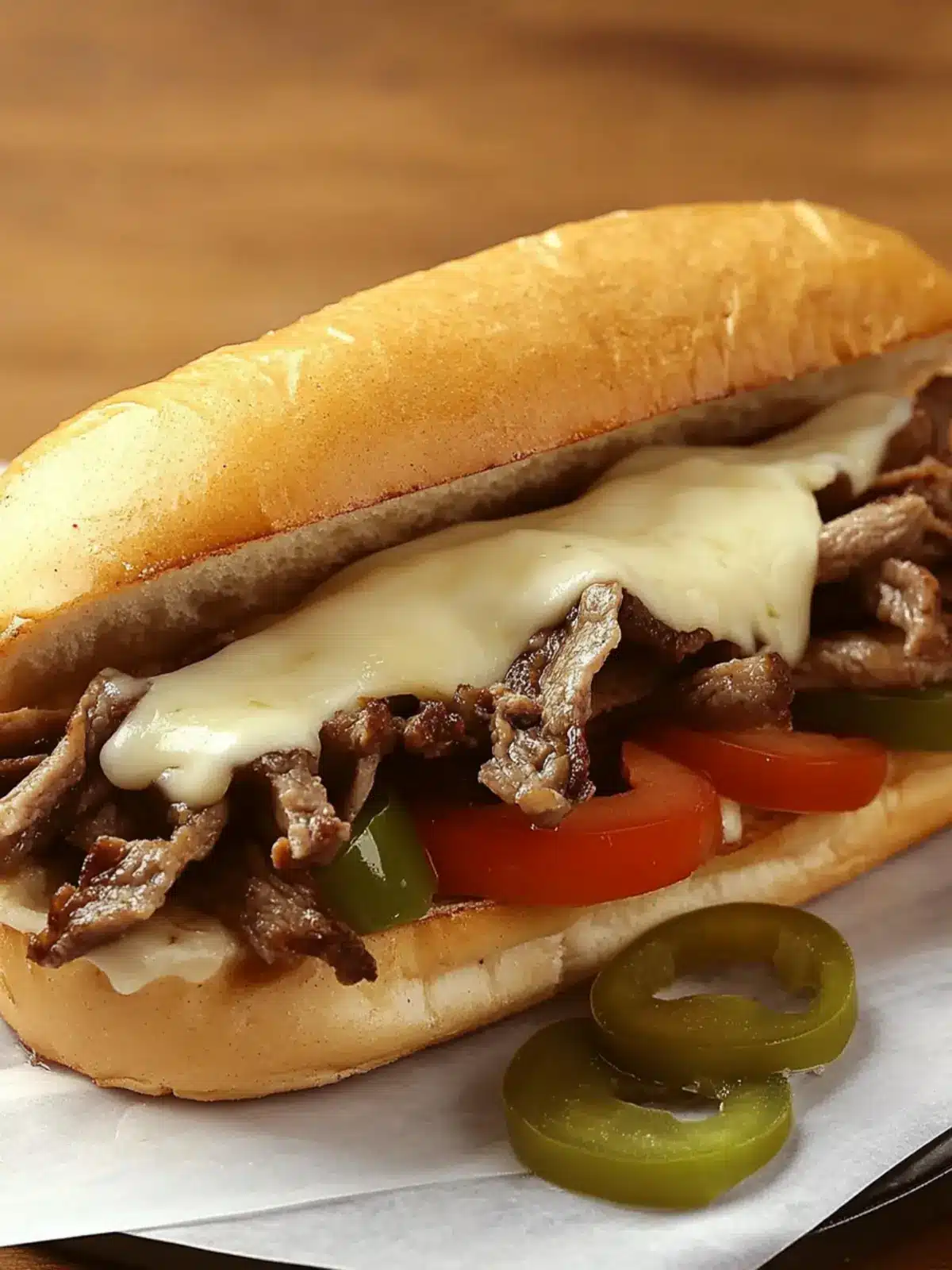 Ultimate Philly Cheesesteak: Tender Steak Sandwich with Cheese 4 Philly Cheesesteak (Steak Sandwich with Cheese)