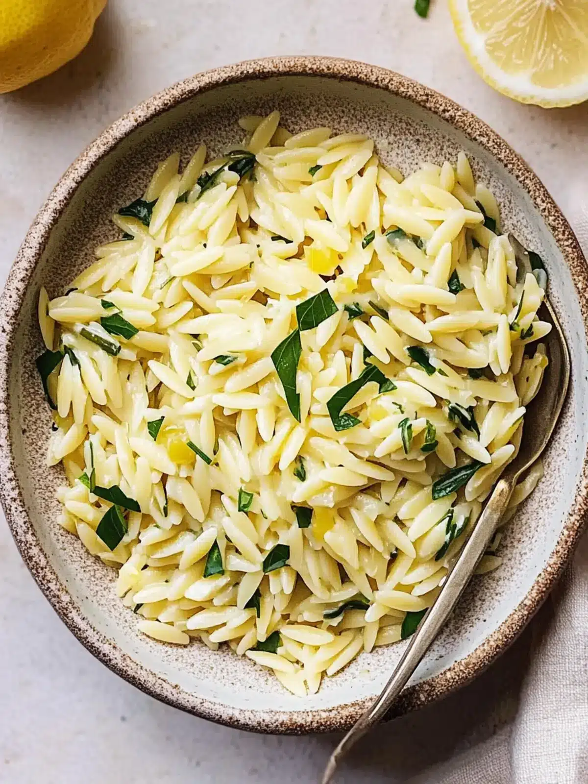 Lemon Orzo Bliss: A Zesty Base for Your Meal Prep Magic 3 Lemon orzo