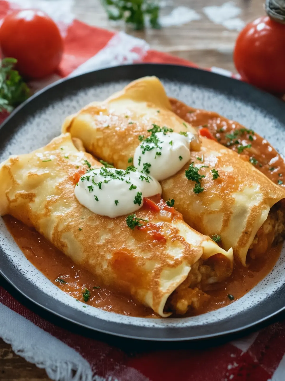 Hortobágyi Palacsinta: Irresistibly Savoury Stuffed Crepes 4 Hortobágyi Palacsinta (Stuffed Crepes)