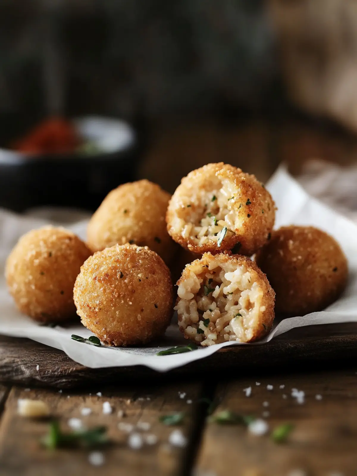 Crispy Italian Arancini: Irresistible Stuffed Rice Balls at Home 4 Italian Arancini (Stuffed Rice Balls)