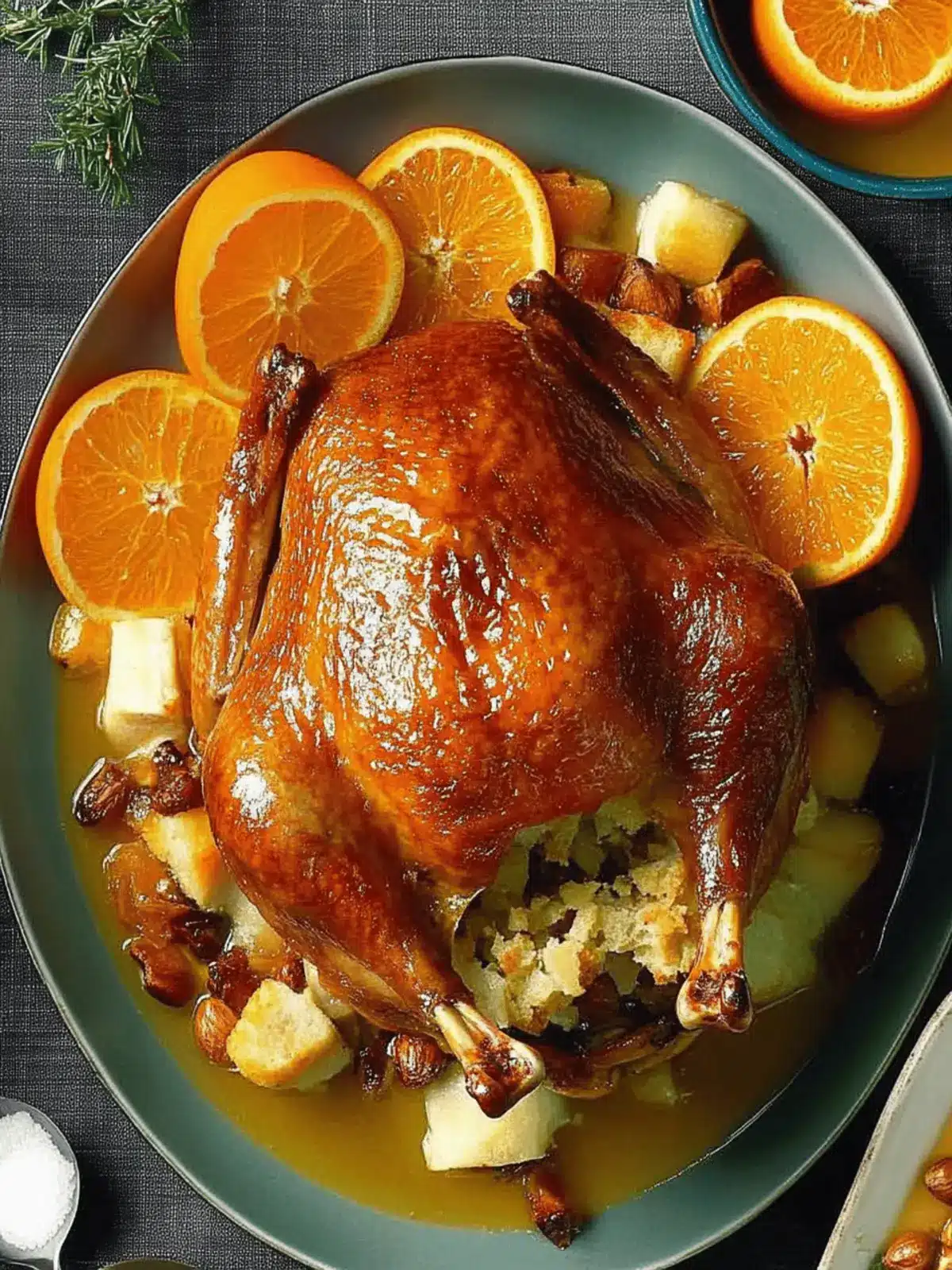 Savory Duck with Orange Hazelnut Stuffing for Holiday Joy 2 Duck with Orange Hazelnut Stuffing