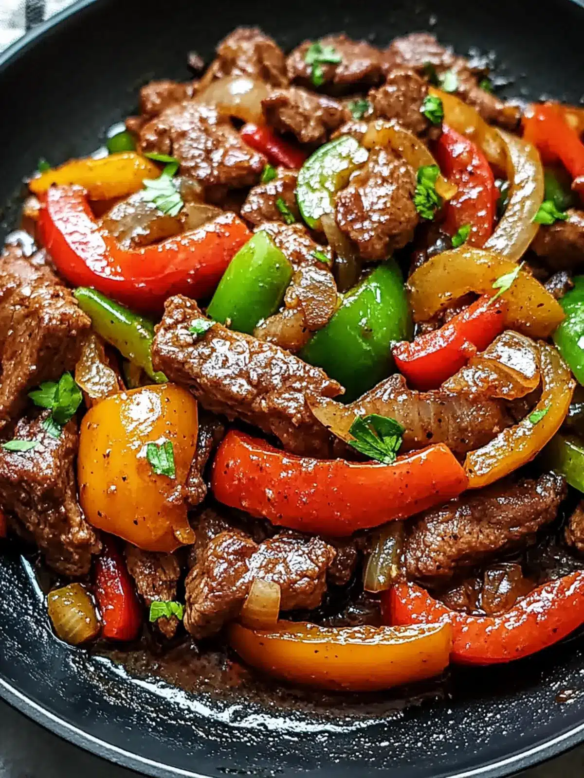 Delicious Pepper Steak with Bell Peppers and Onion Bliss Made Easy 2 Delicious Pepper Steak with Bell Peppers and Onion Bliss