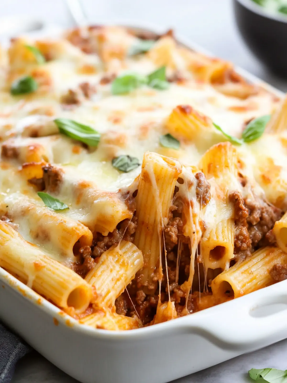 Savory Easy Baked Rigatoni with Ground Beef for Cozy Nights 4 Easy Baked Rigatoni with Ground Beef