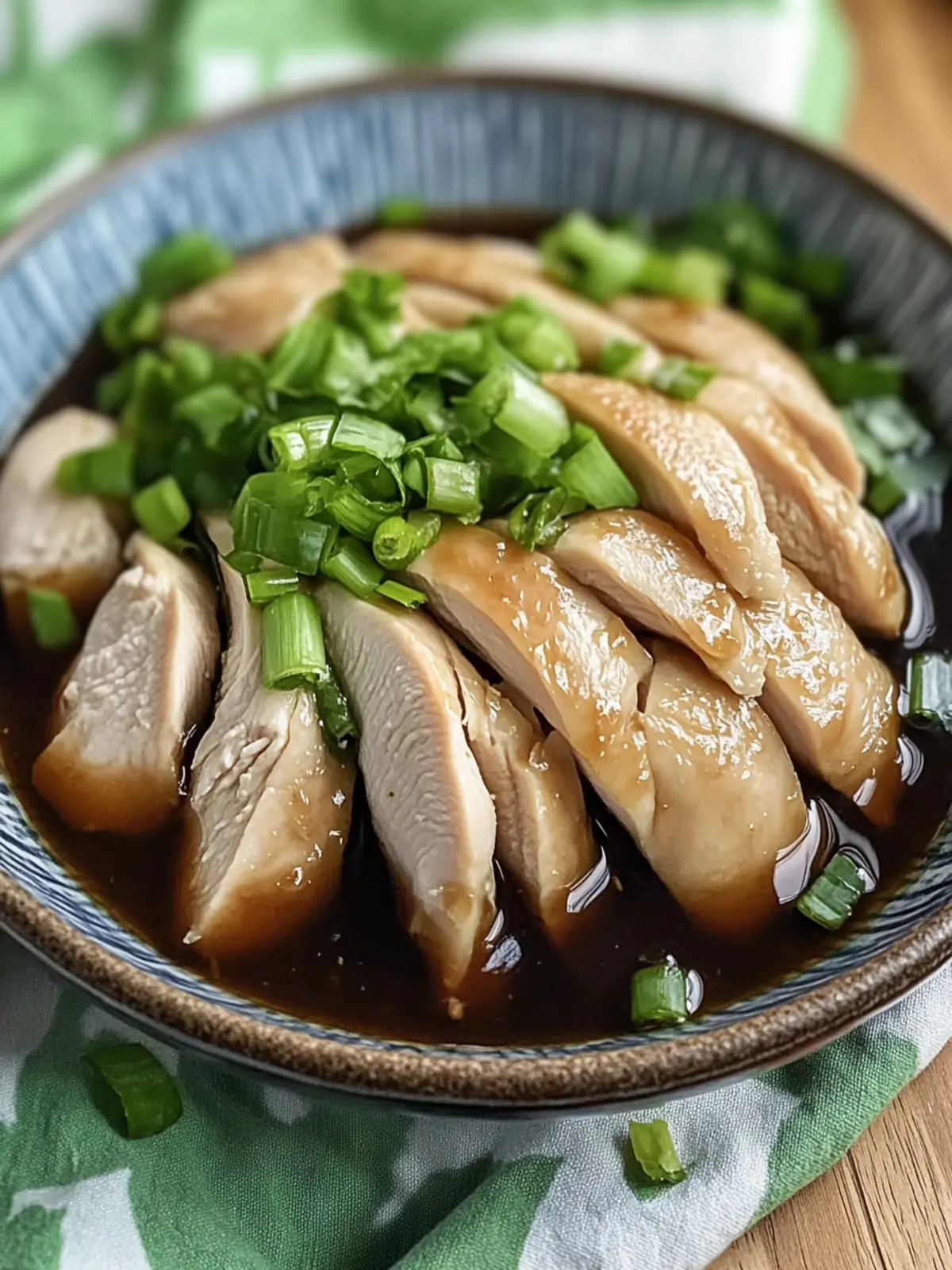 Savory Poached Chinese Chicken with Ginger Scallion Sauce Delight 3 Savory Poached Chinese Chicken with Ginger Scallion Sauce