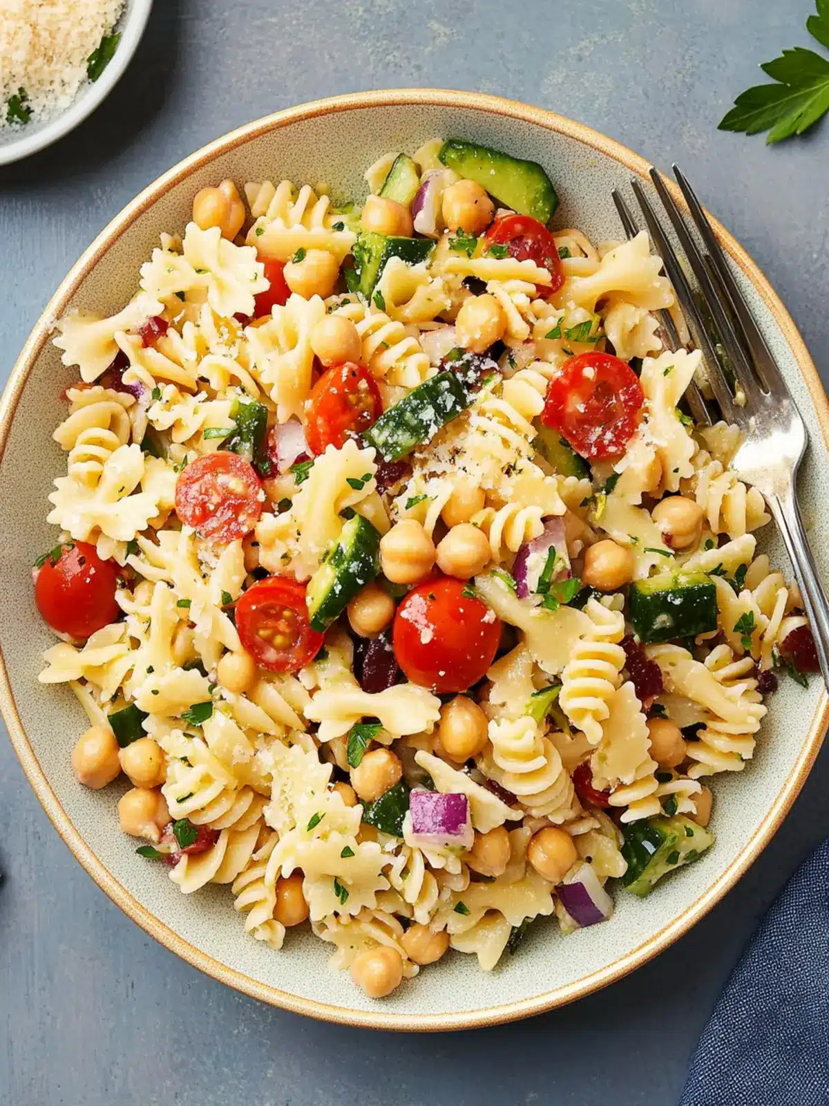 Chickpea Pasta Salad: Refreshing Flavors for Quick Meals 4 Chickpea Pasta Salad