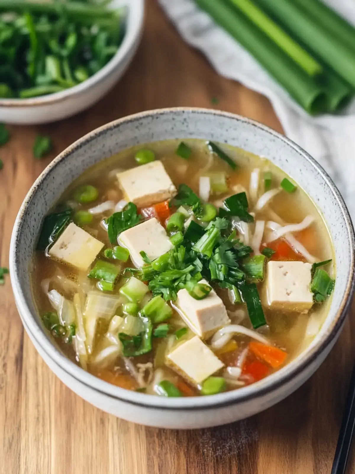 Cozy Vegetable Tofu Soup in Just 20 Minutes 3 Vegetable Tofu Soup