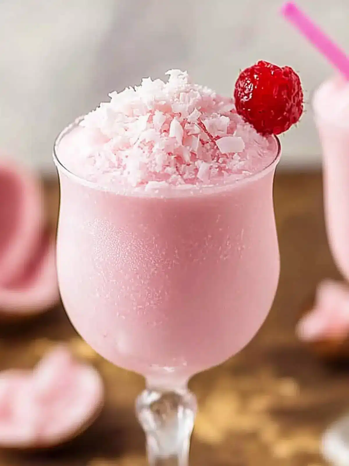 Chill Out with this Dreamy Pink Coconut Frost Cocktail 2 Pink Coconut Frost Cocktail