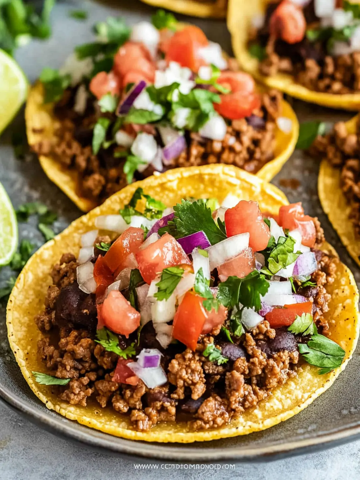 Savory Ground Beef Tostadas: Your Taco Night Game-Changer 4 Ground Beef Tostadas