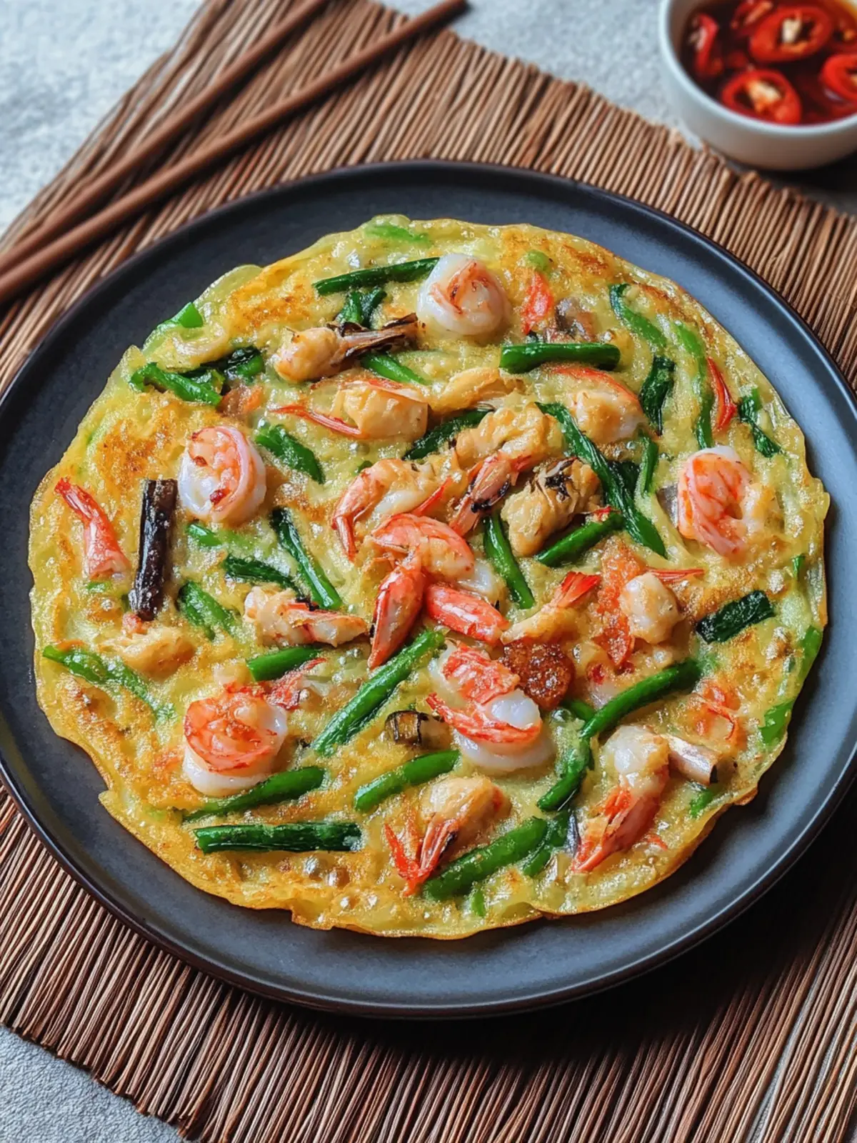 Crispy Korean Haemul Pajeon: Your New Favorite Seafood Snack 4 Korean Haemul Pajeon (Seafood Pancake)