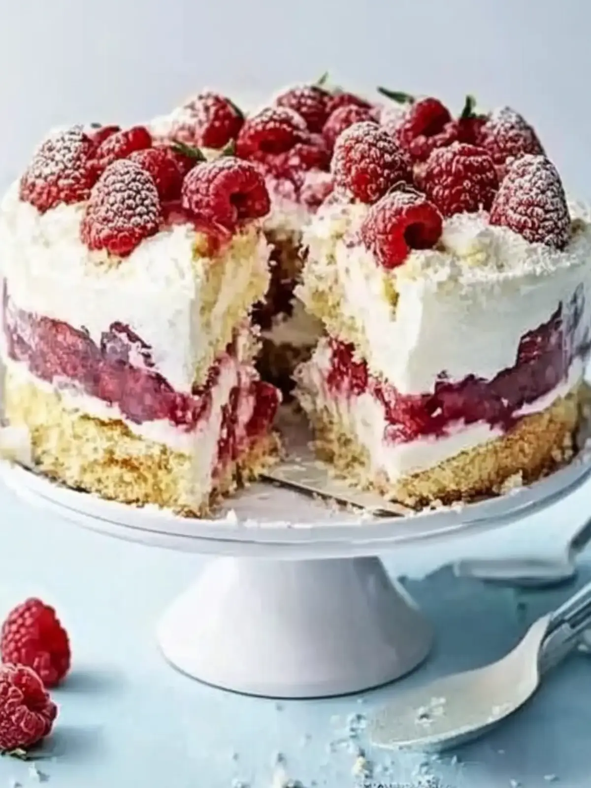 Raspberry & Coconut Trifle Cake for an Elegant Holiday Treat 3 Raspberry & coconut trifle cake