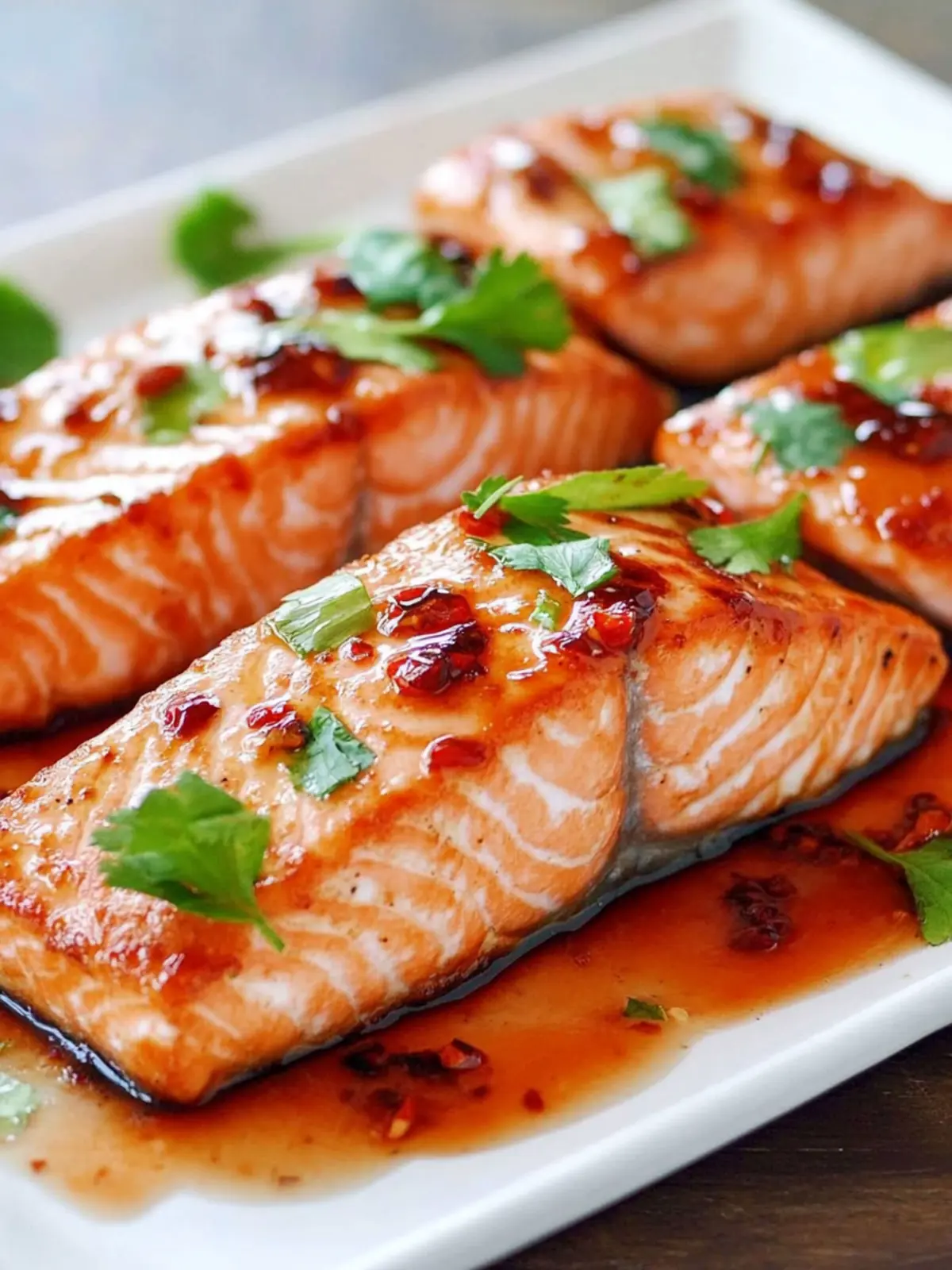 Broiled Salmon with Thai Sweet Chili Glaze in 30 Minutes 3 Broiled Salmon with Thai Sweet Chili Glaze