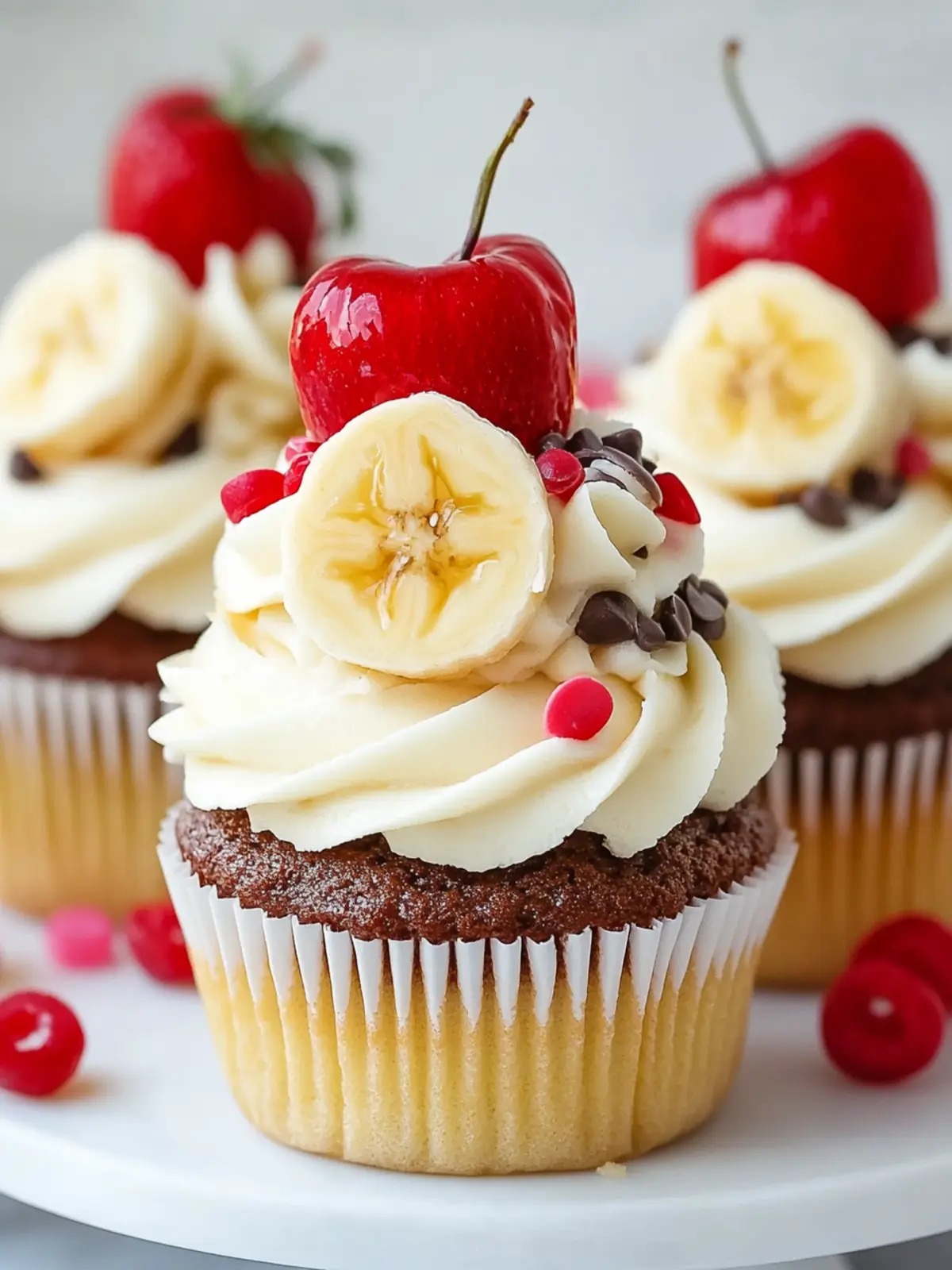 Banana Split Cupcakes: Your New Summer Dessert Obsession 4 Banana Split Cupcakes