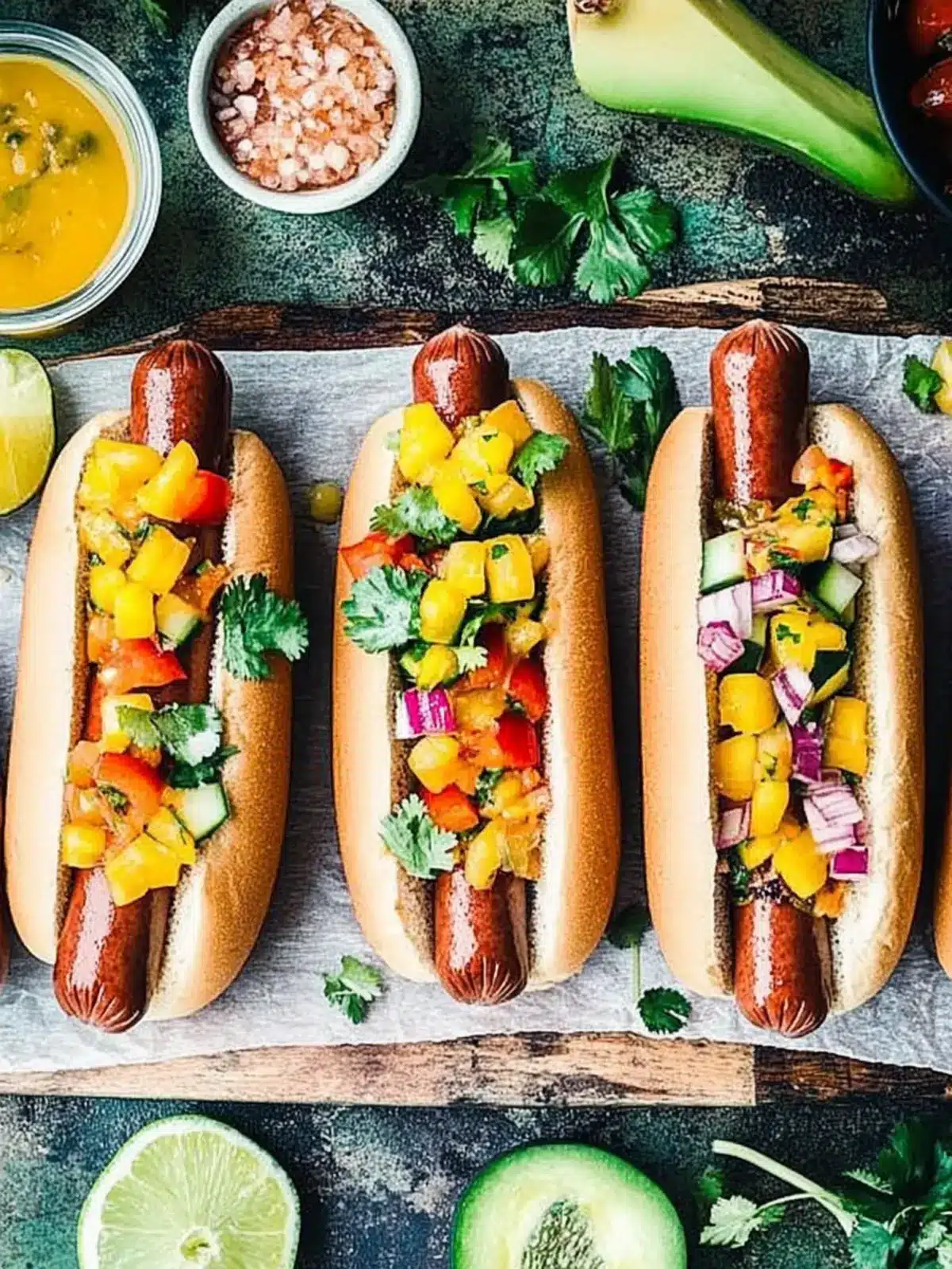 Create Your Own Tropical Hot Dog Bar for Summer Fun 3 Tropical Hot Dog Bar