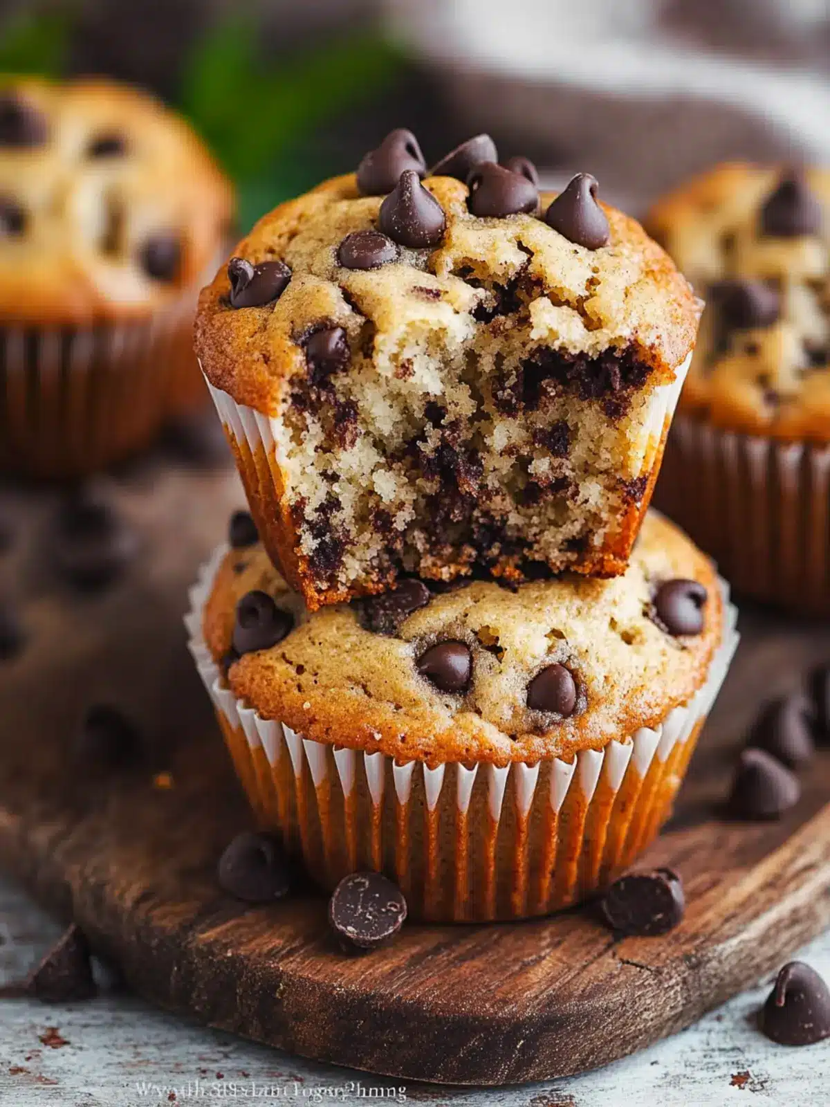 Banana Chocolate Chip Muffins That Everyone Will Love! 2 Banana Chocolate Chip Muffins