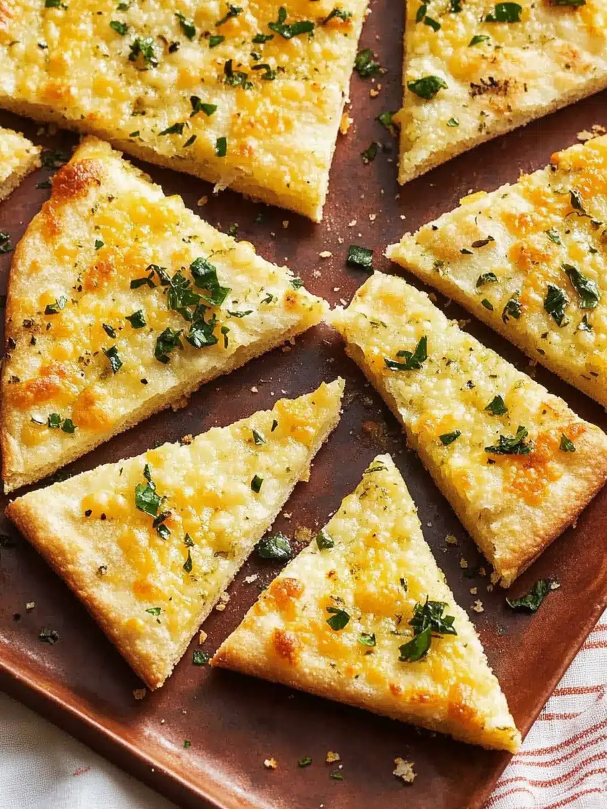 Delicious Garlic-Cheese Flatbread for Quick Enjoyment 3 Garlic-Cheese Flatbread