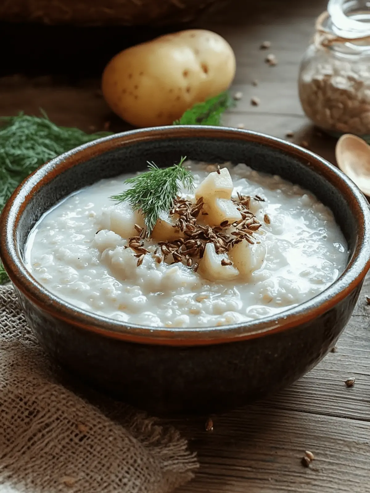 Savor Comfort with Latvian BukstiÅbiezputra Porridge Delight 4 Latvian BukstiÅbiezputra (Barley and Potato Porridge)