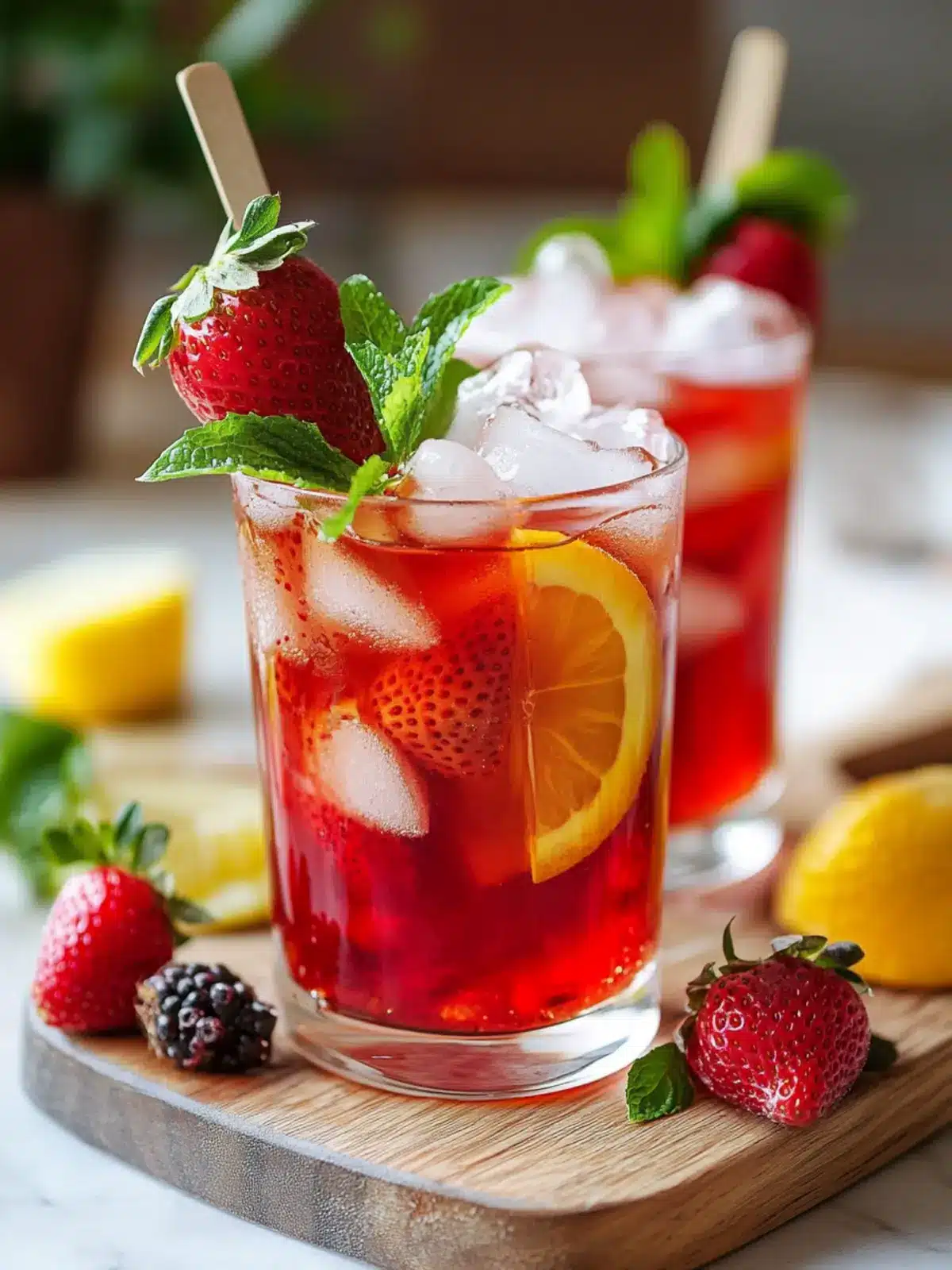 Refreshing Strawberry Honey Hibiscus Iced Tea You'll Love 3 Strawberry Honey Hibiscus Iced Tea
