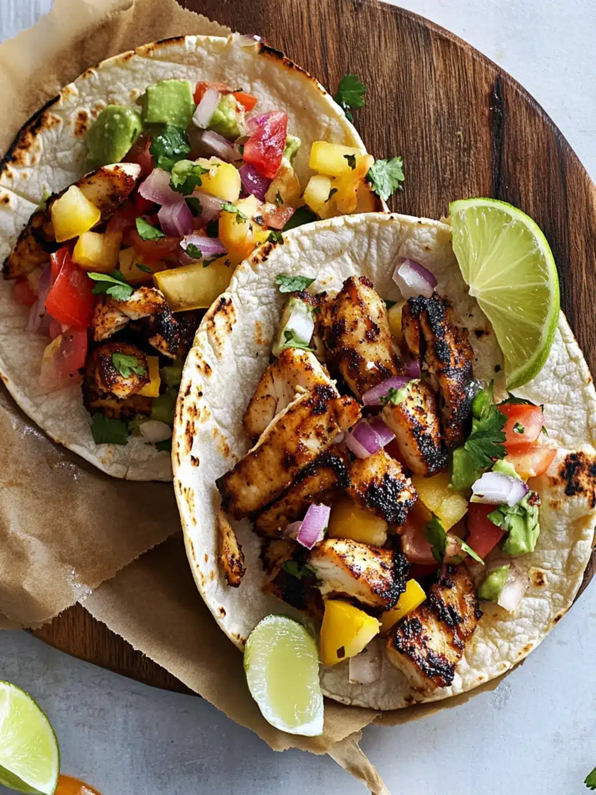 Zesty Mahi Mahi Tacos with Pineapple-Jalapeño Salsa Delight 4 Mahi Mahi Tacos