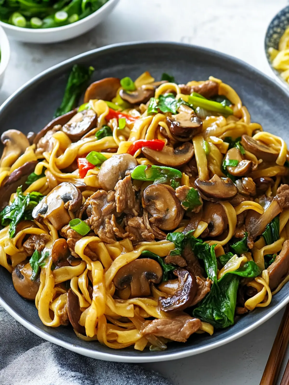 Mouthwatering Mushroom Beef And Noodle Stir Fry in 15 Minutes 4 Mushroom Beef And Noodle Stir Fry