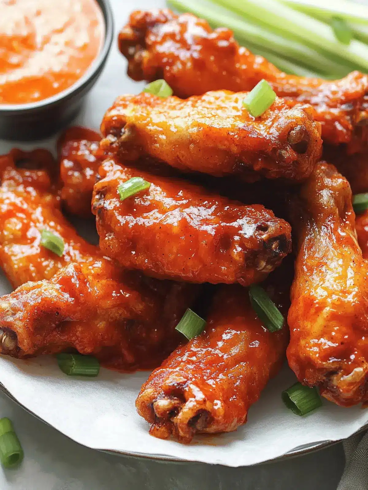 Crispy Buffalo Wings: The Ultimate Spicy Chicken Delight 4 Buffalo Wings (Spicy Chicken Wings)