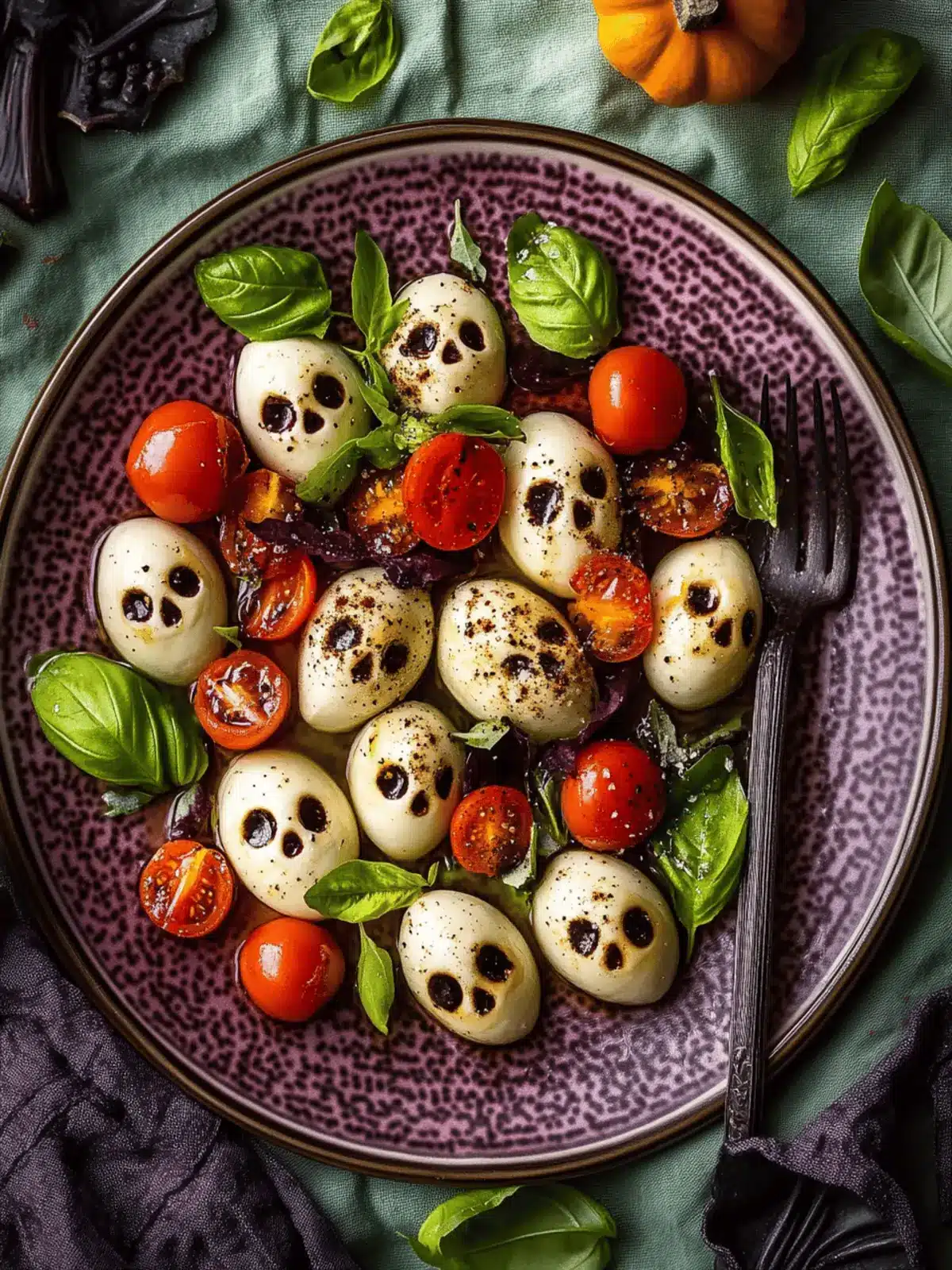 Hauntingly Delicious Halloween Caprese Salad Recipe 2 Halloween Caprese Salad