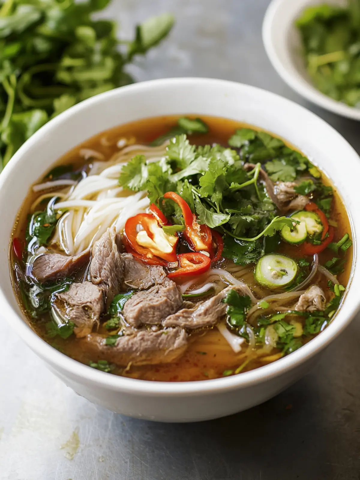 Savor Authentic Vietnamese Bún Bò Huế: Spicy Beef Bliss 3 Vietnamese Bún Bò Huế (Spicy Beef Noodle Soup)