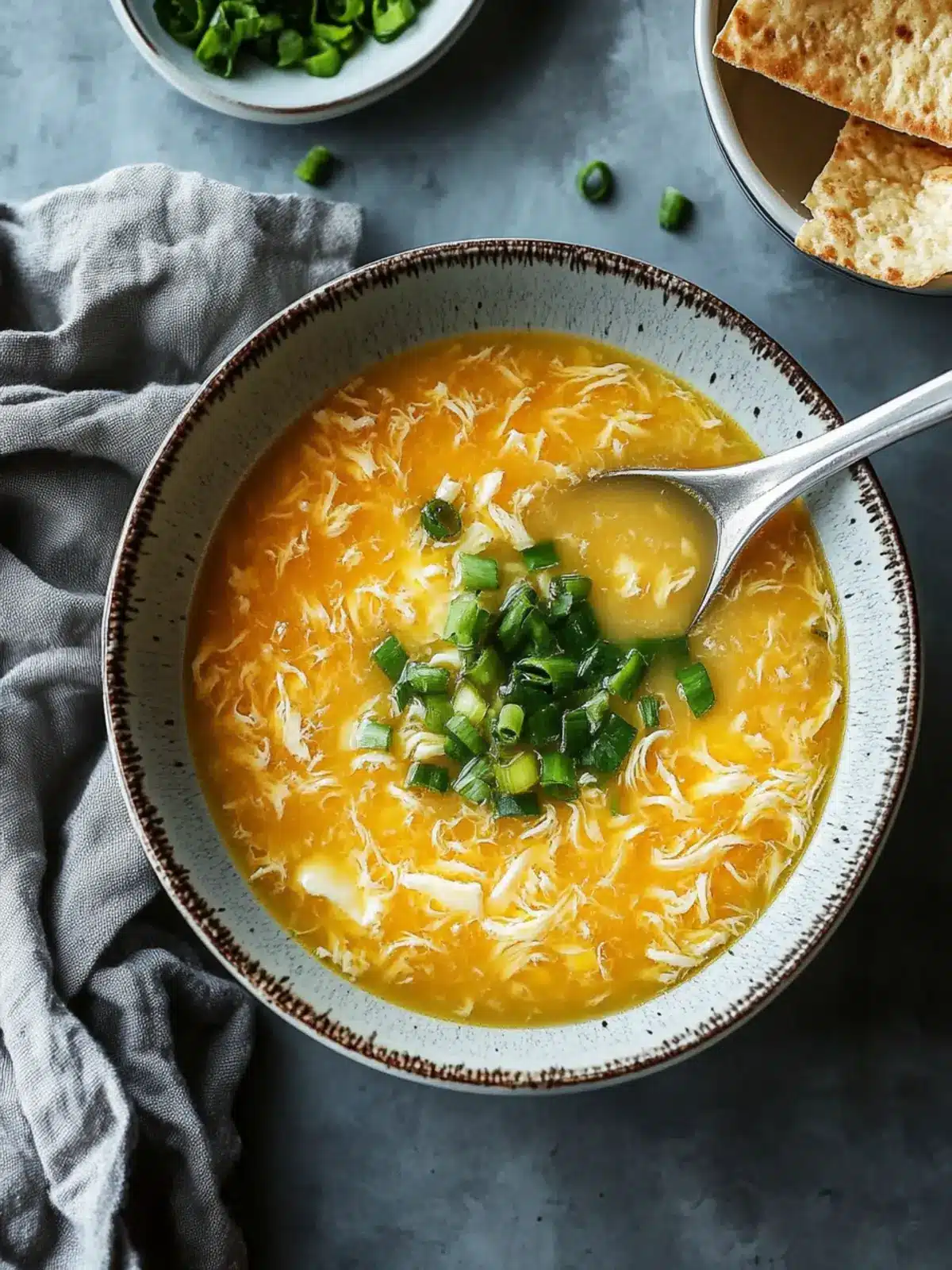 Delicious Egg Drop Soup with Crispy Wontons in 30 Minutes 2 Egg Drop Soup