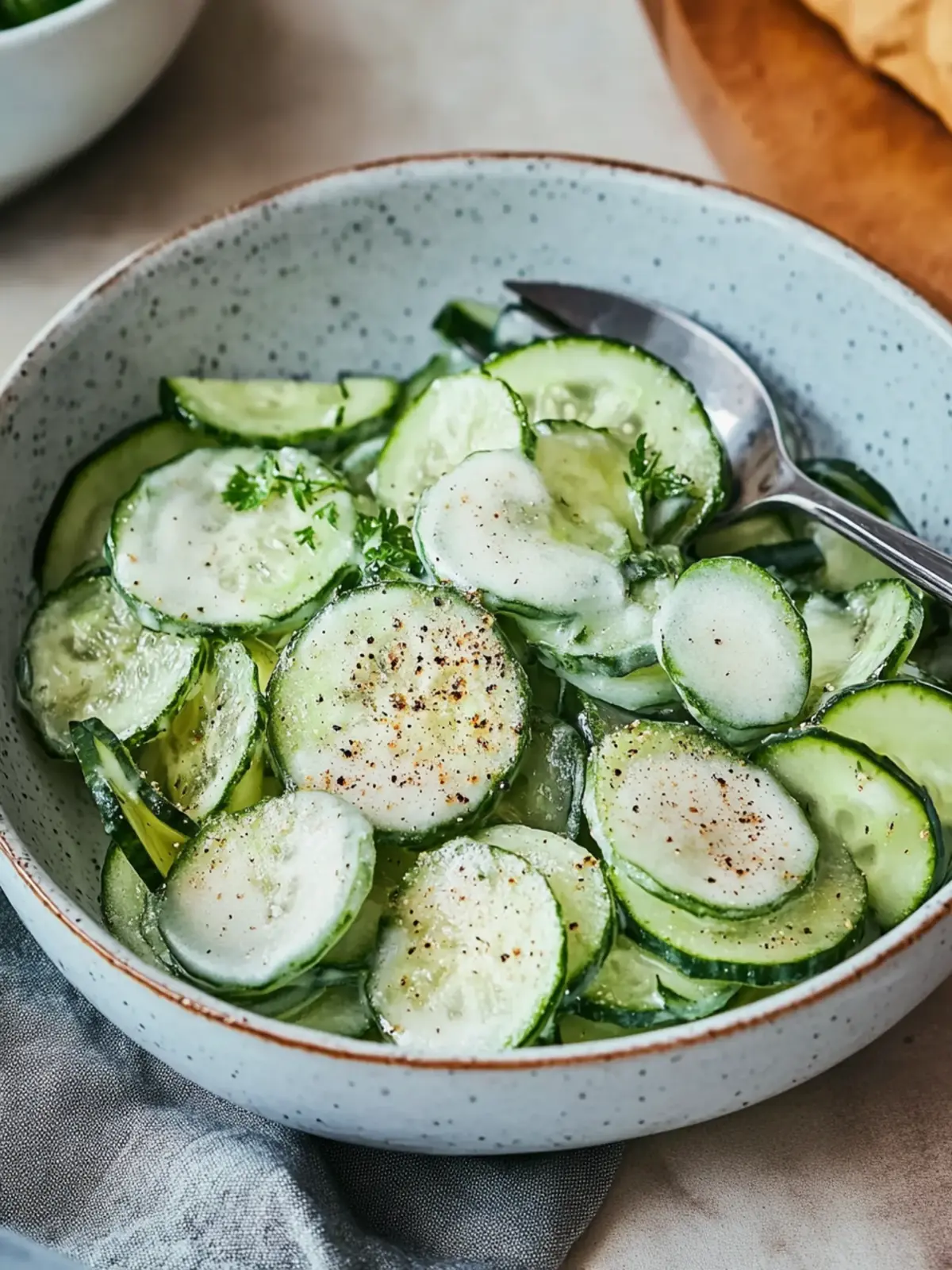 Delicious Gurkensalat: Refreshing German Cucumber Salad Recipe 4 Gurkensalat (German Cucumber Salad)
